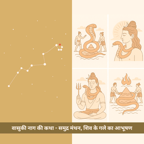 वासुकी नाग की कथा - समुद्र मंथन, शिव के गले का आभूषण और भक्ति की अमर मिसाल