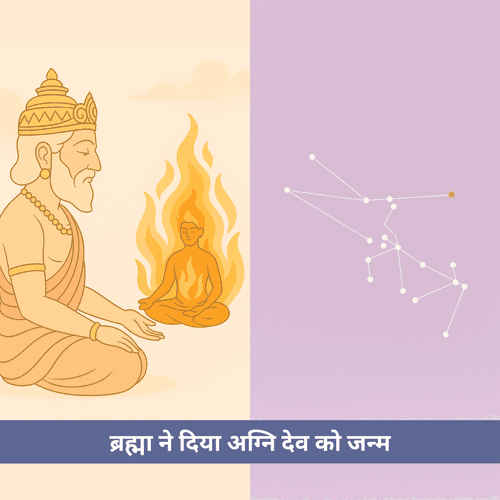 अग्नि देव की उत्पत्ति: ब्रह्मा के मस्तक से जन्मी दिव्य ज्वाला