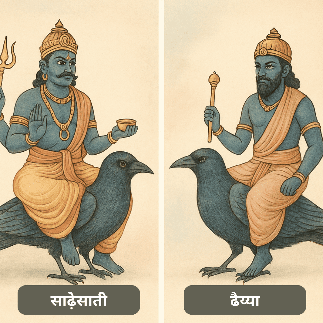 शनि की साढ़ेसाती और ढैय्या में अंतर: एक वैदिक ज्योतिषीय दृष्टिकोण