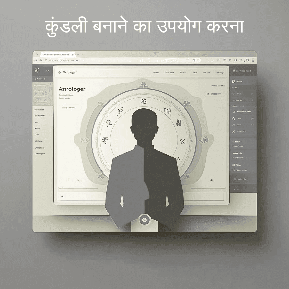 ZODIAQ में कुंडली बनायें फीचर का उपयोग करना