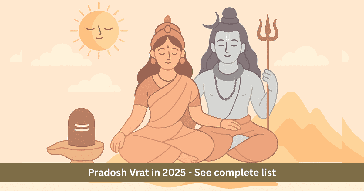 Explore all Pradosh Vrat 2025 dates, Lord Shiva rituals, astrological benefits and remedies for peace and prosperity.