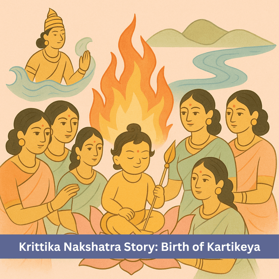 Krittika Nakshatra Story: Fire, Motherhood and the Triumph of Valor