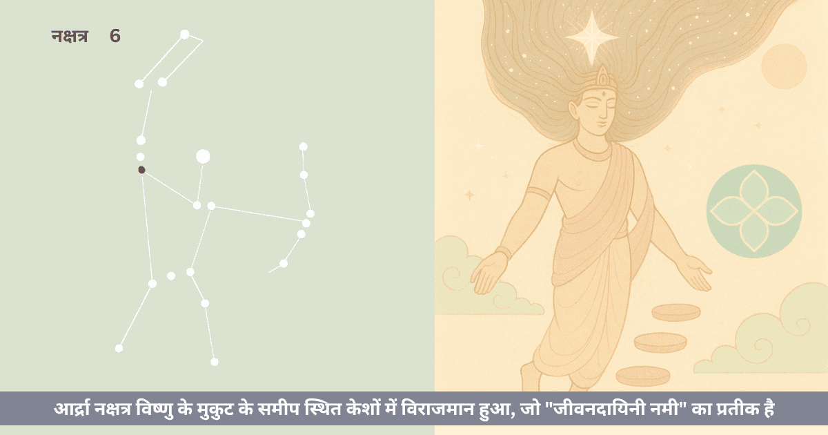 विष्णु के केशों में आर्द्रा नक्षत्र