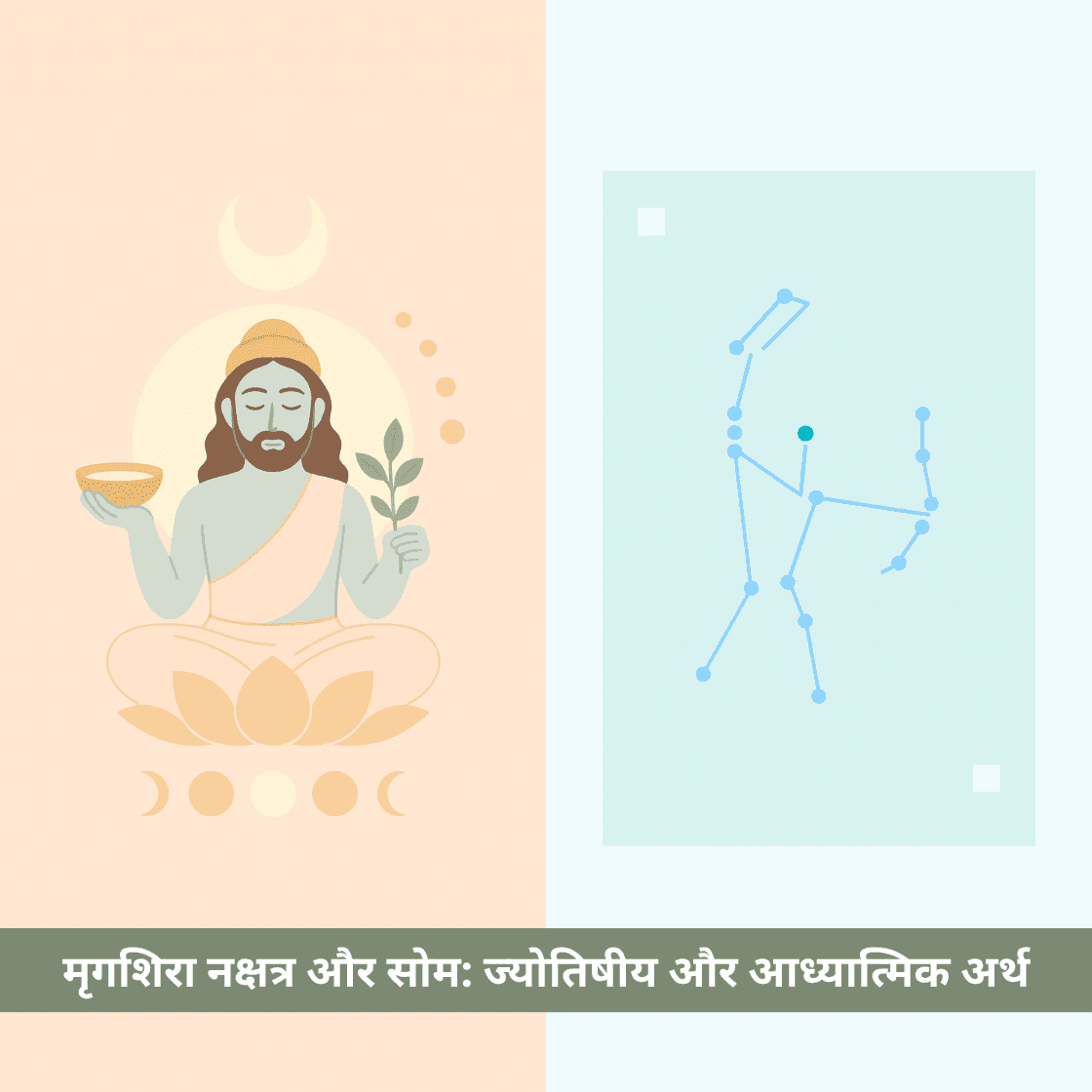 सोम (चंद्रमा) और मृगशिरा नक्षत्र: वेदों में आनंद, औषधि और आत्म-खोज का दिव्य संबंध
