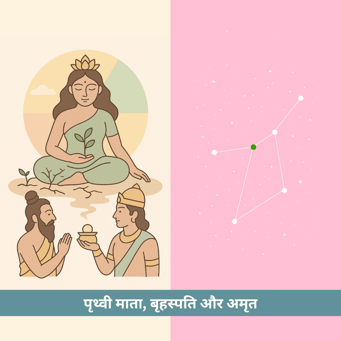 पृथ्वी माता, बृहस्पति और अमृत का दूध - एक अद्भुत पौराणिक कथा
