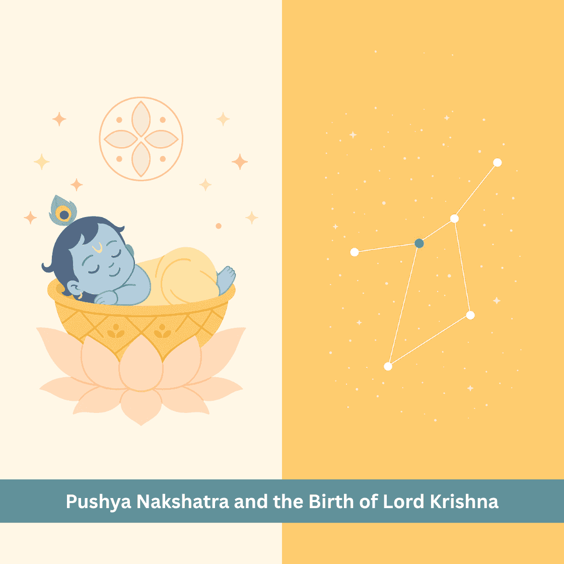 Pushya Nakshatra and the Birth of Lord Krishna - A Divine Tale of Auspiciousness, Fortune and Divinity