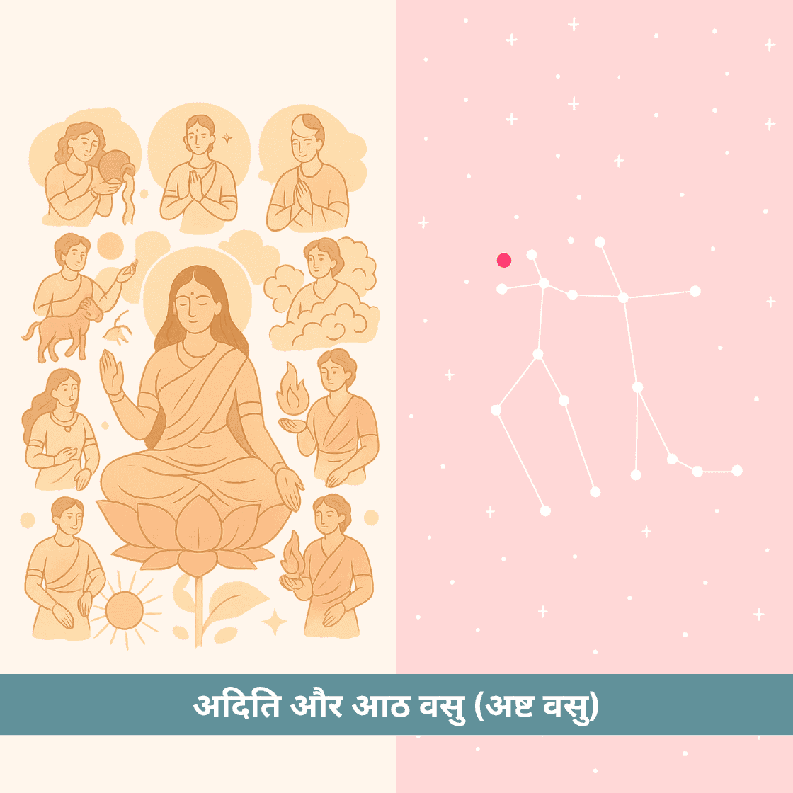 अदिति और अष्ट वसु: प्रकृति, प्रकाश और पुनर्वसु नक्षत्र का वैदिक रहस्य