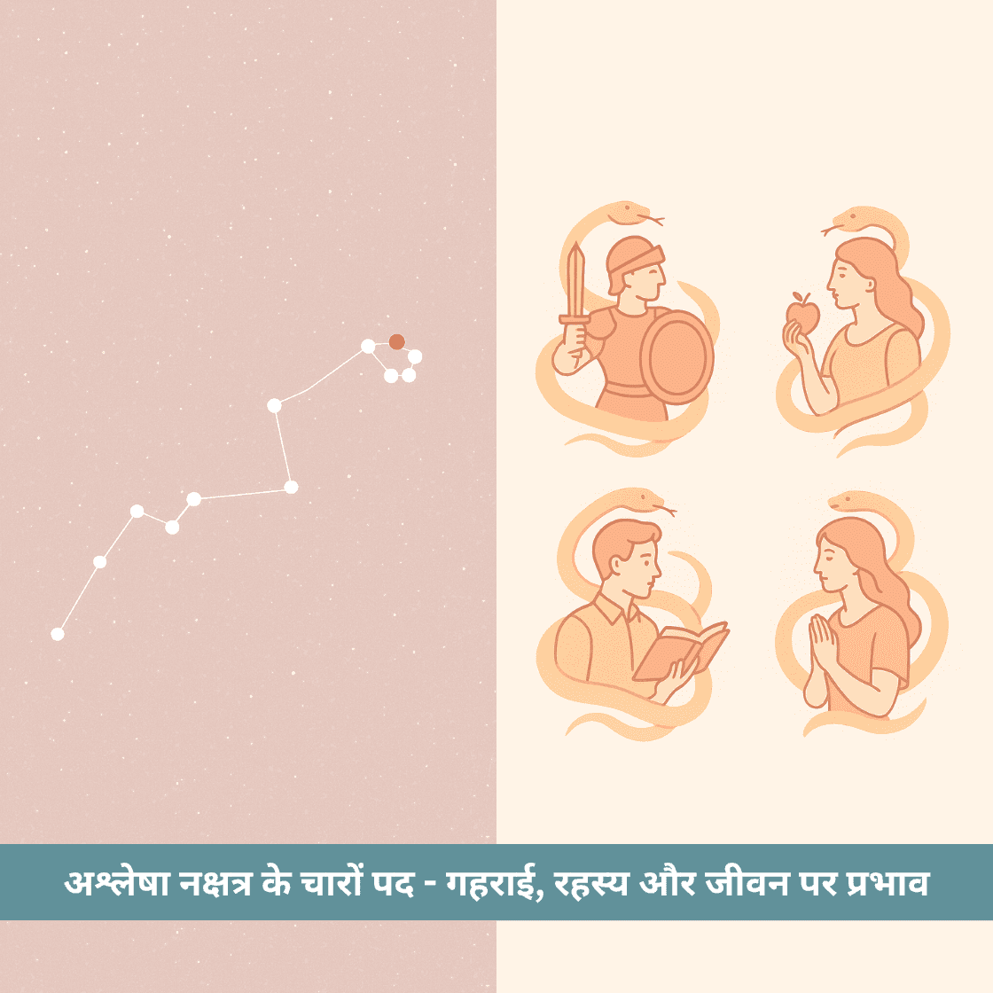 अश्लेषा नक्षत्र के चारों पद - गहराई, रहस्य और जीवन पर प्रभाव