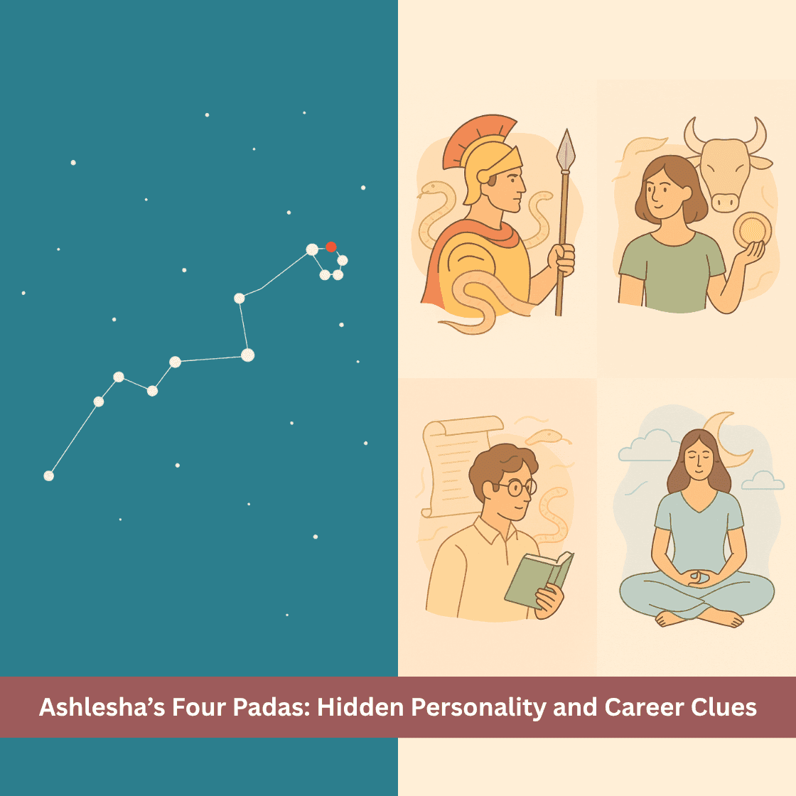 Ashlesha Nakshatra’s Four Padas: Hidden Cues for Personality and Career