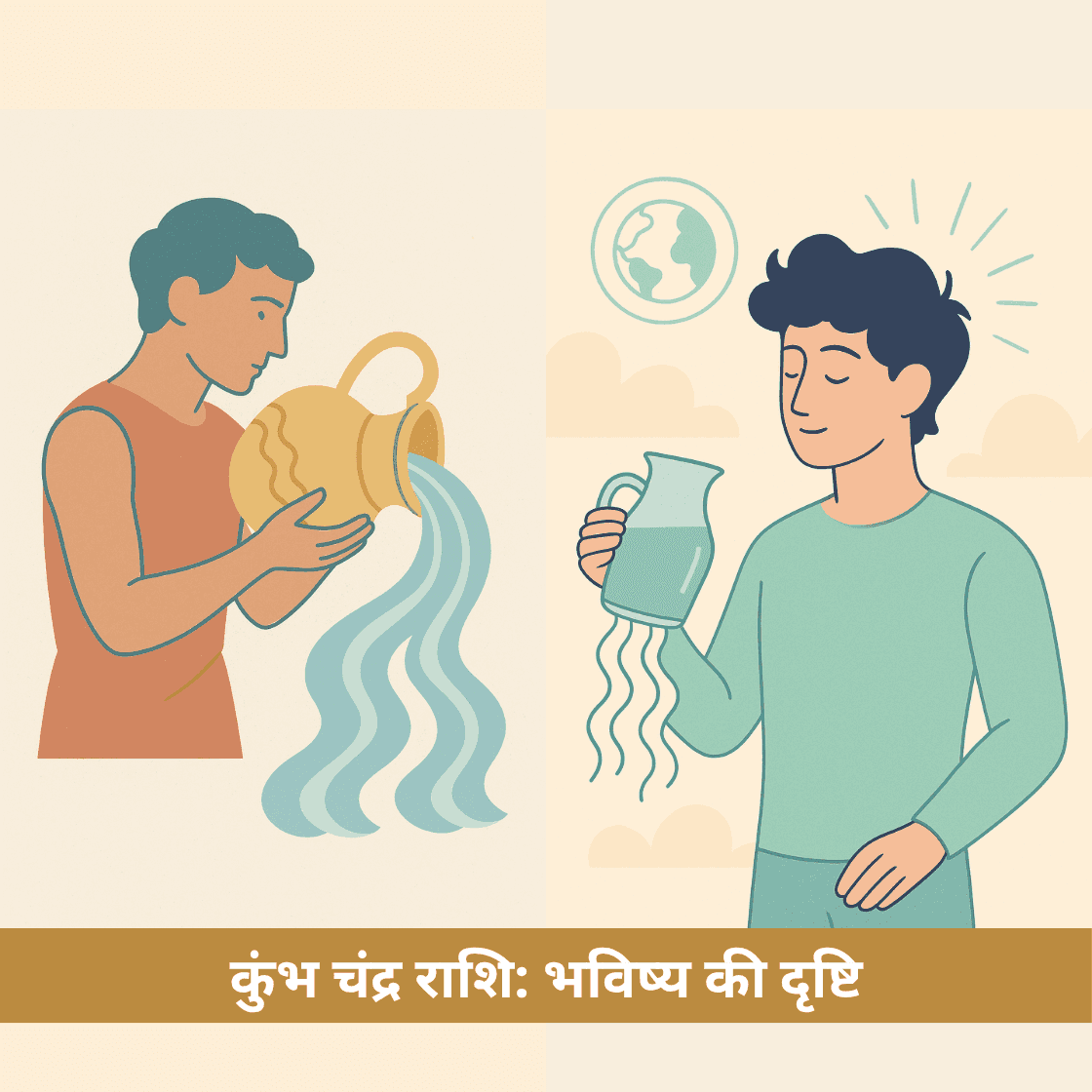 कुंभ चंद्र राशि: भविष्य की दृष्टि और मानवता का भाव