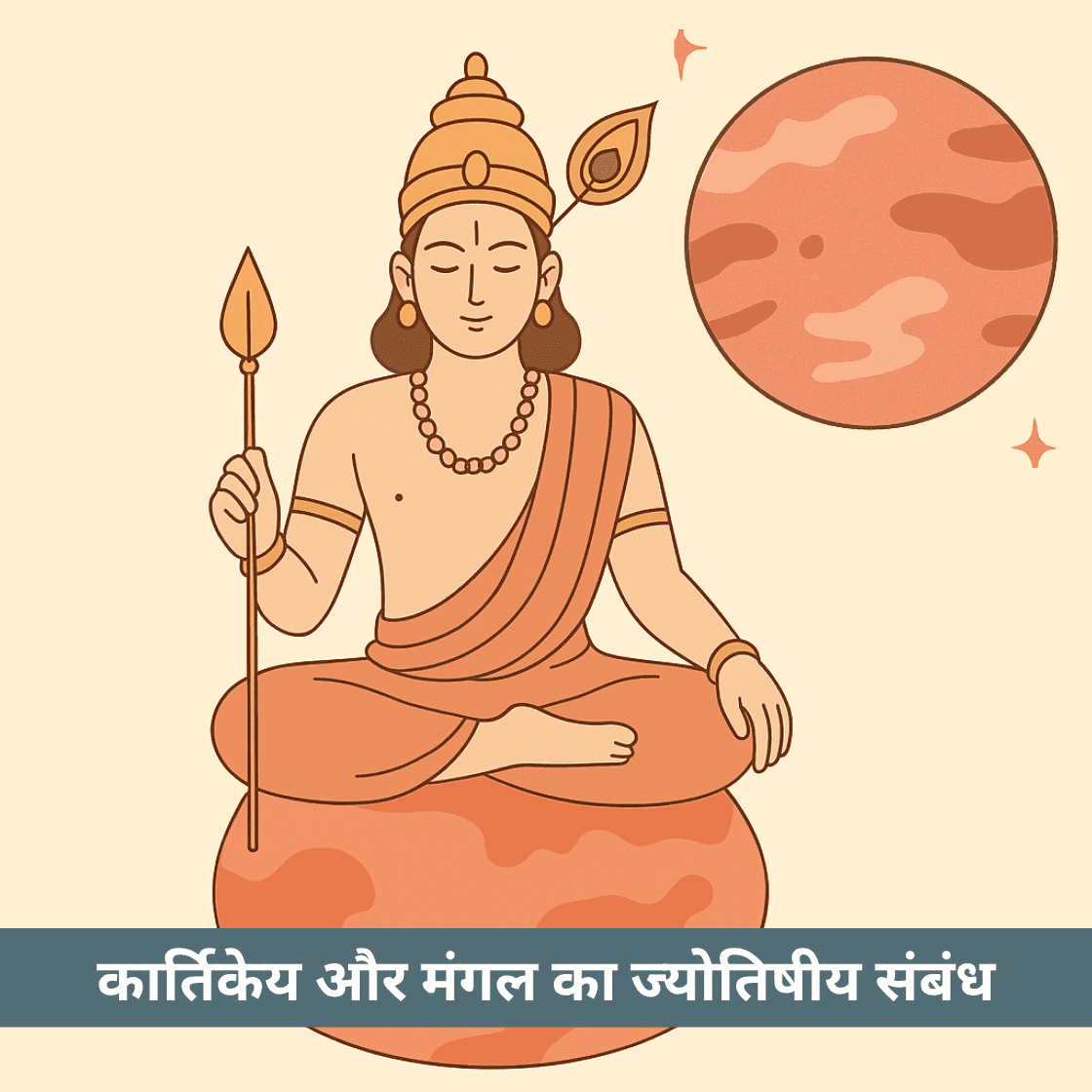 भगवान कार्तिकेय और मंगल ग्रह: साहस, दिव्यता और ज्योतिषीय रहस्य का अद्वितीय संगम