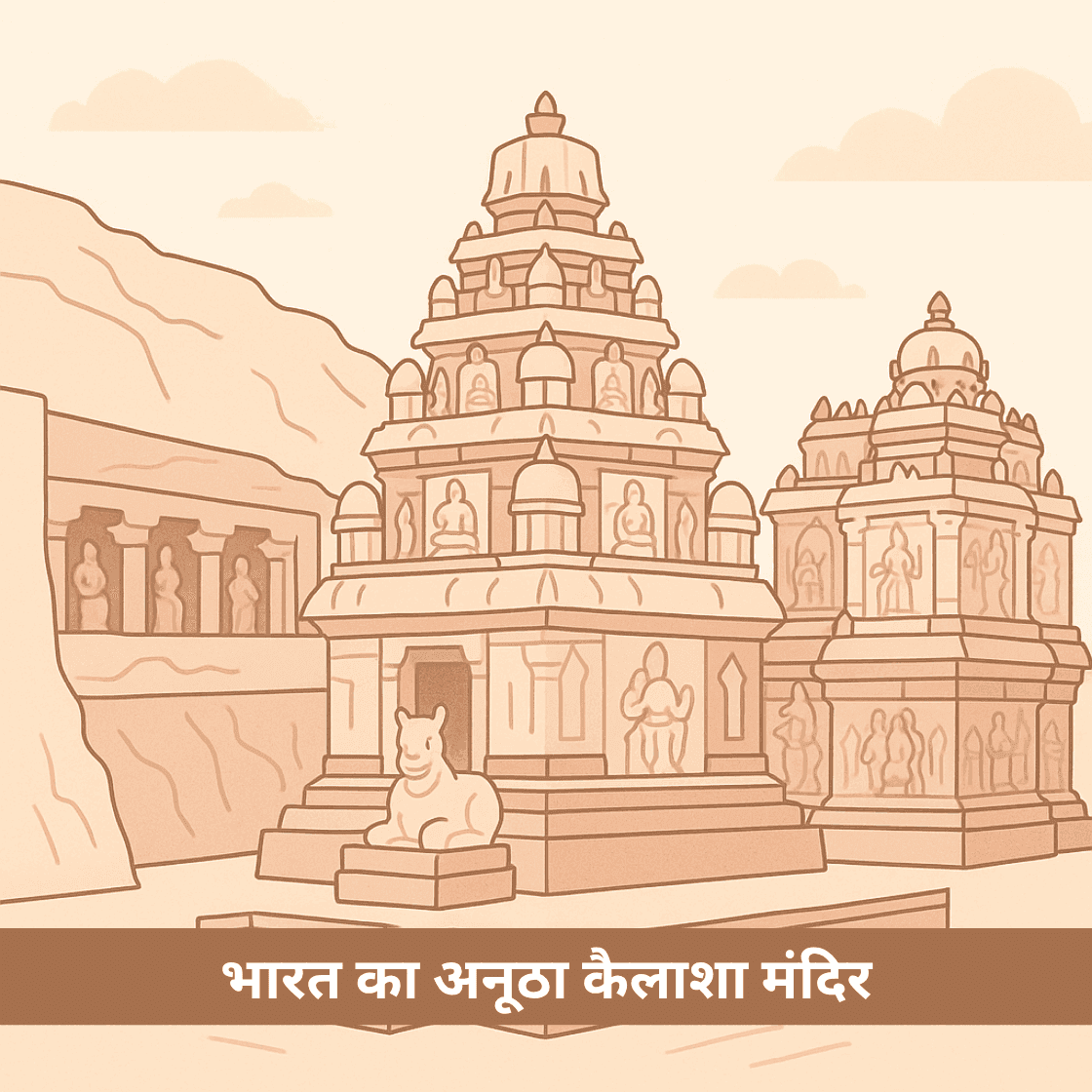 भारत का अनूठा कैलाशा मंदिर: एक ही पत्थर से गढ़ा शिव का अलौकिक धाम