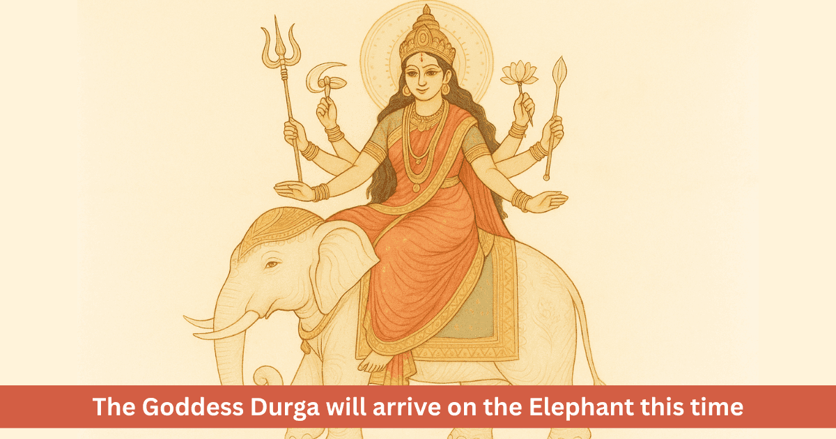 hy Is Maa Durga Arriving on an Elephant in Shardiya Navratri 2025