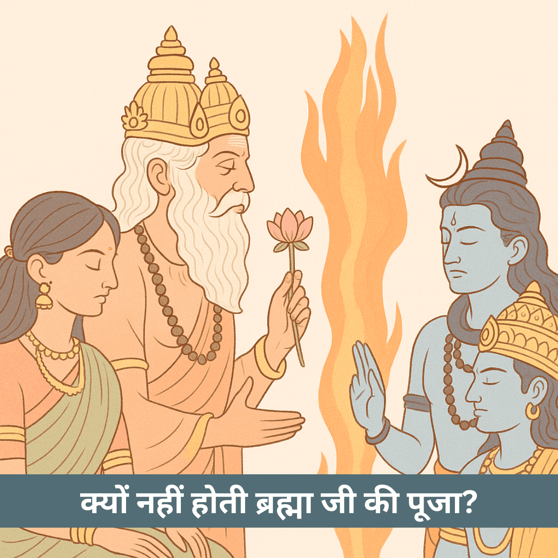 आखिर क्यों नहीं होती ब्रह्मा जी की पूजा और कौन सी कथाएँ जुड़ी हैं इसके पीछे?