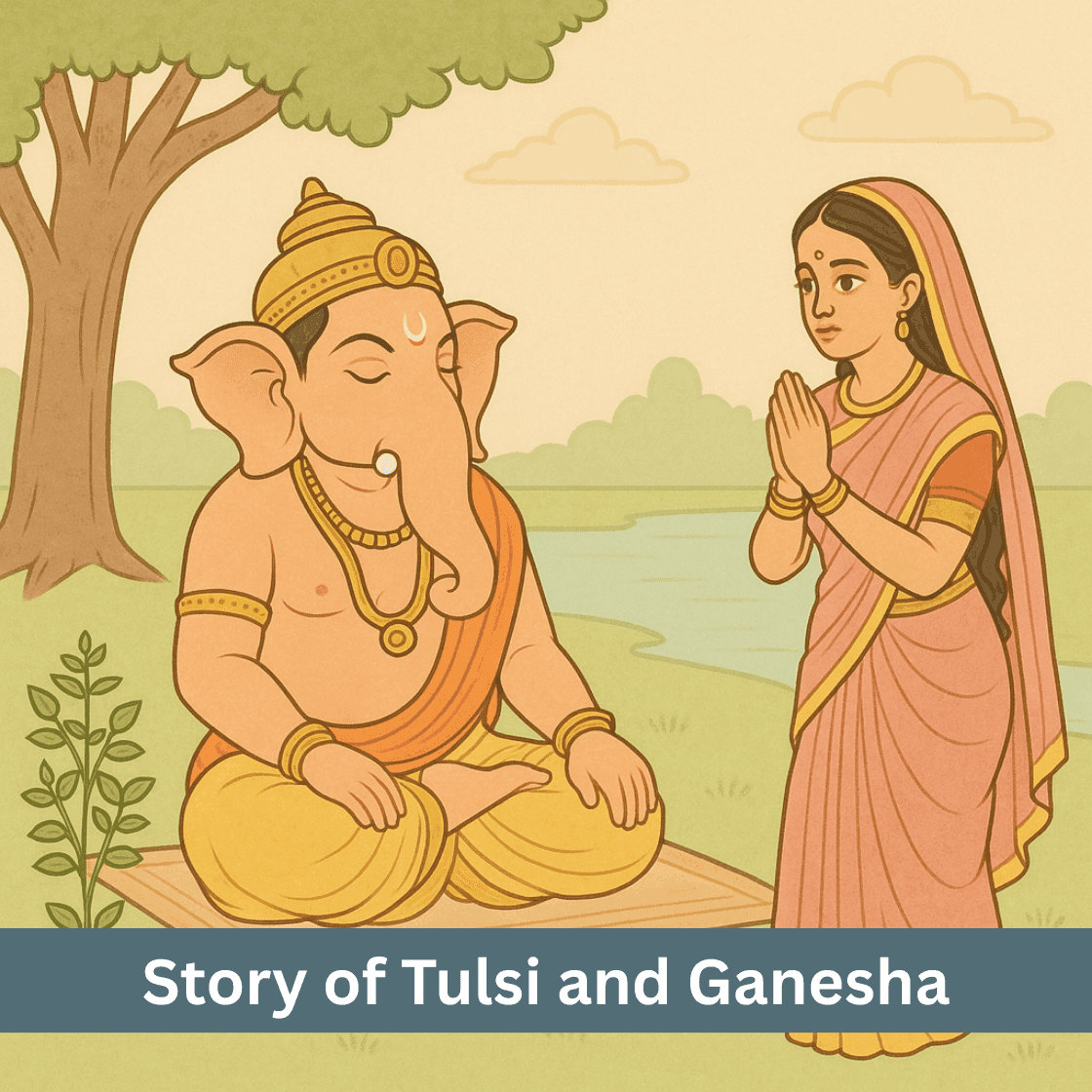 The Untold Story of Tulsi and Ganesha: Why Tulsi Leaves Are Never Offered to Him
