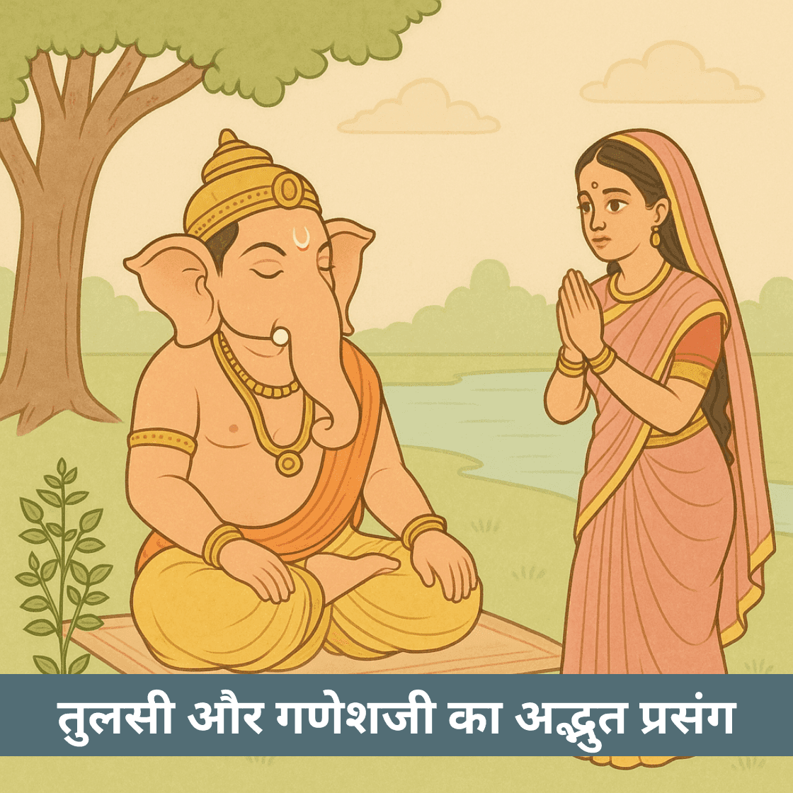तुलसी और गणेशजी का प्रसंग: क्यों नहीं चढ़ाई जाती तुलसी भगवान गणेश को?