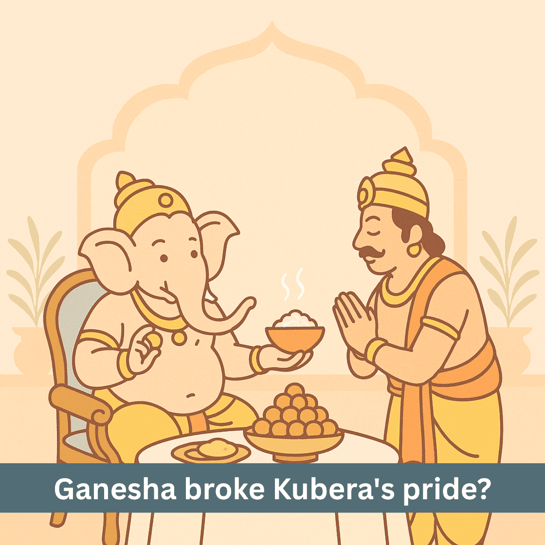 When Ganesha Ate Everything in Kubera’s Palace, The Humbling of the God of Wealth