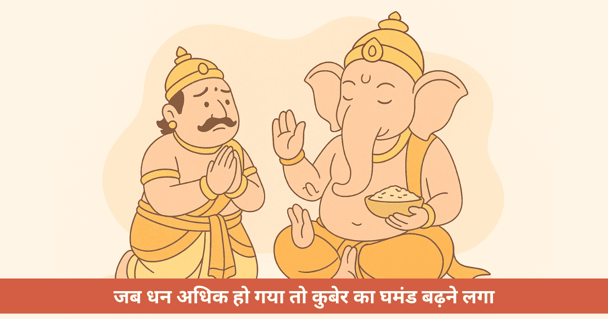 जब गणेश ने कुबेर का सारा महल खा लिया , धन के अहंकार का अंत