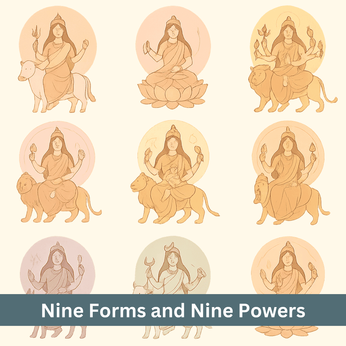Nine Forms and Nine Powers: Life Lessons from Each Form of Maa Durga