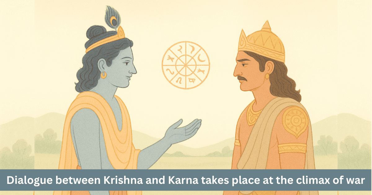 Krishna and Karna