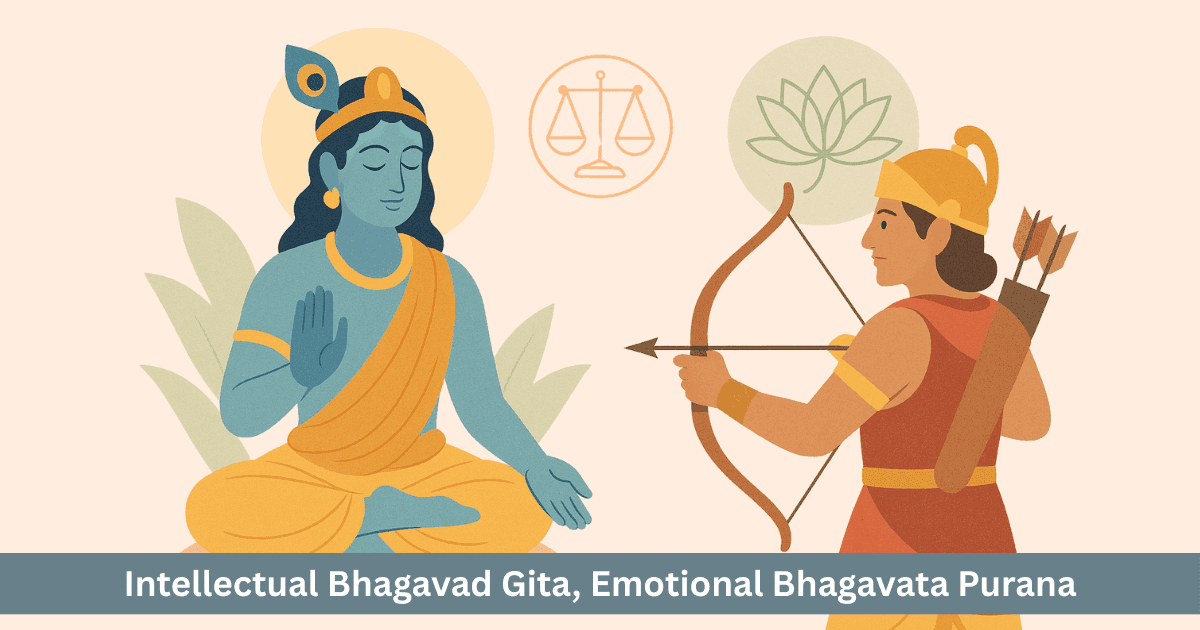 Why Is the Bhagavad Gita Intellectual and the Bhagavata Purana Emotional?