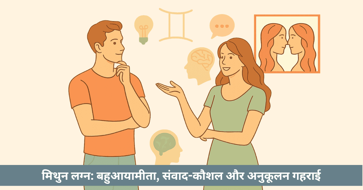 मिथुन लग्न: अनुकूलन, संवाद और बुद्धिमत्ता का सर्वोच्च शिखर