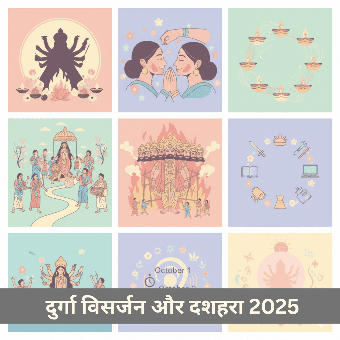 दुर्गा विसर्जन और दशहरा 2025: अनुष्ठान और शाश्वत विजय का संदेश