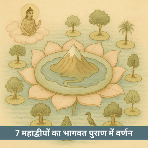 भागवत पुराण में सप्तद्वीपा वसुमती का वर्णन क्या है?