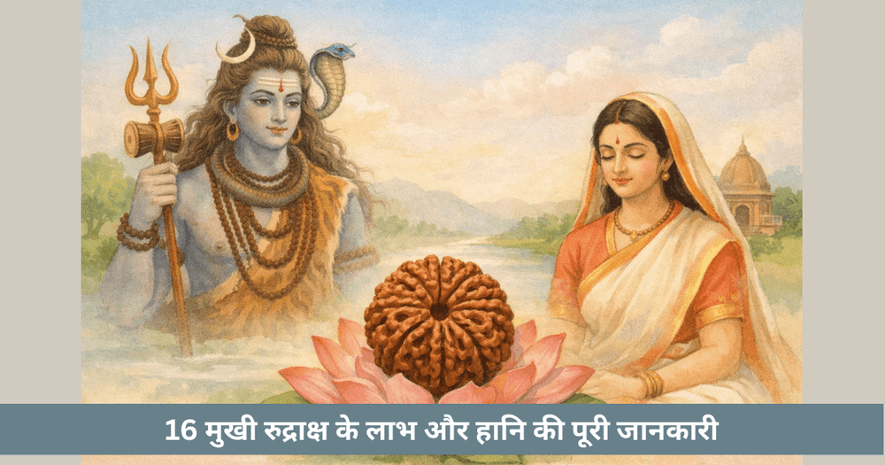 16 मुखी रुद्राक्ष लाभ, शक्ति और महत्व