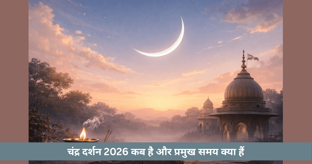 चंद्र दर्शन 2026: तिथि, समय और महत्व
