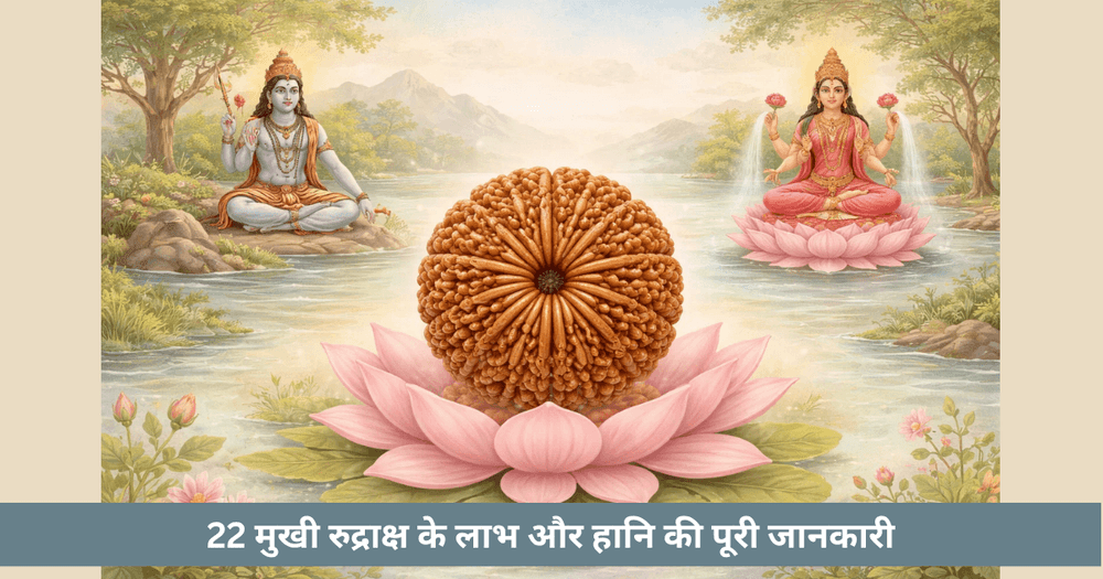 22 मुखी रुद्राक्ष लाभ, विधि और पहचान