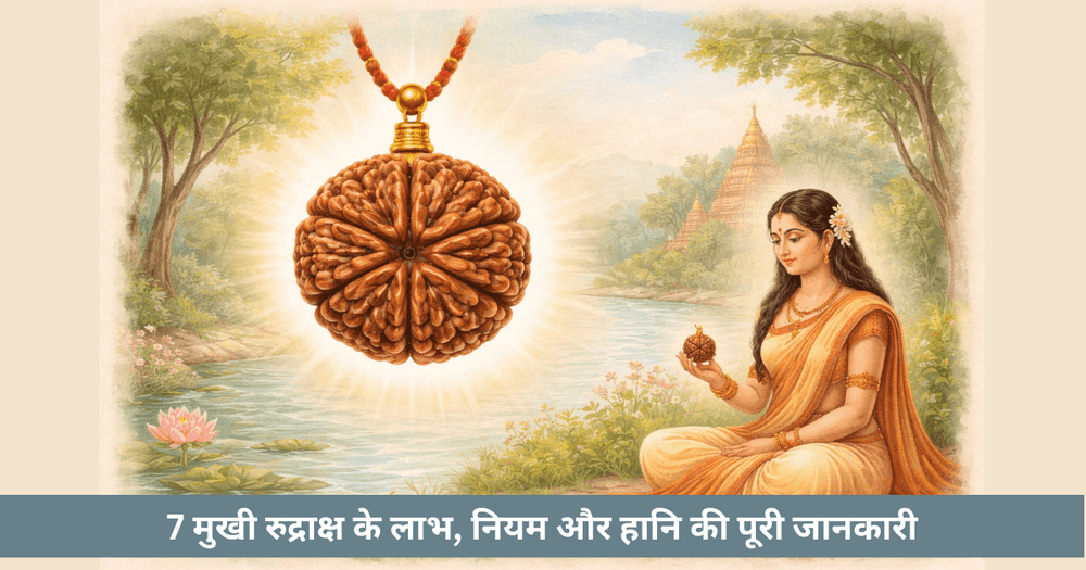 7 मुखी रुद्राक्ष के फायदे, नियम और नुकसान विस्तार से