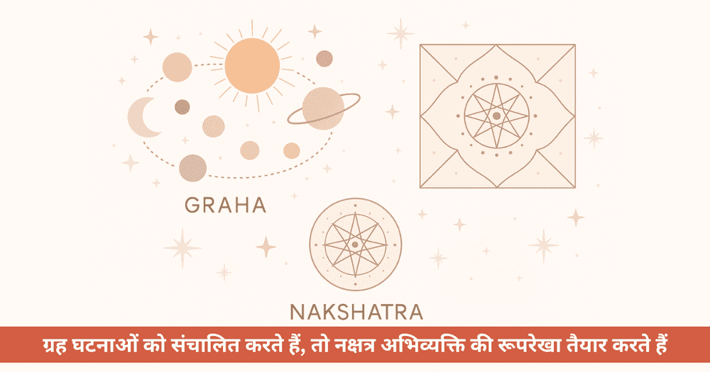 कुंडली में नक्षत्र बनाम ग्रह: अर्थ, अंतर और प्रत्येक की भूमिका
