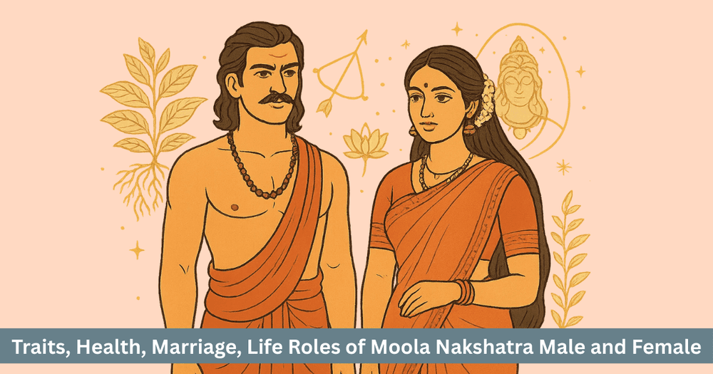 Traits, Health, Marriage and Life Analysis of Moola Nakshatra Male-Female Natives