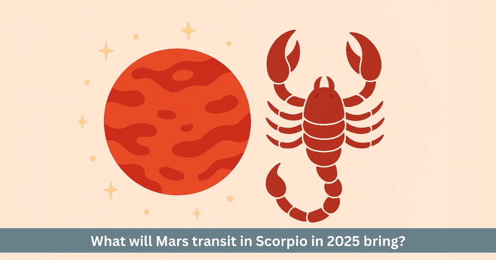 Mars transit in Scorpio 2025  zodiac-wise effects and remedies