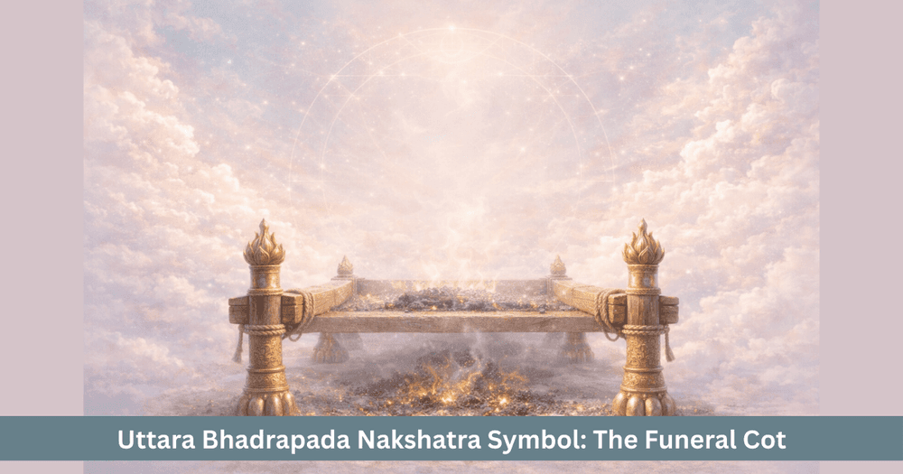 Uttara Bhadrapada Nakshatra Symbol Meaning, Back Legs of Funeral Cot, Stillness, Stability and Liberation