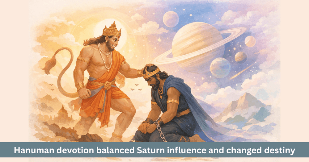 Hanuman and Shani Deva