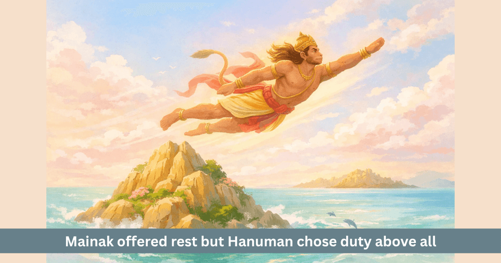 Hanuman and the Tale of Mainak Parvat
