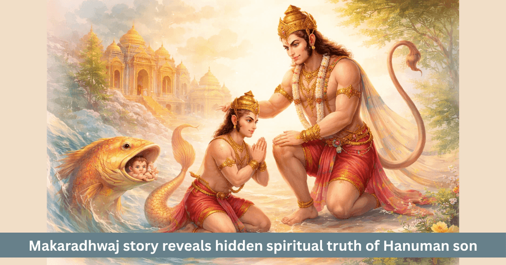 Hanuman and Makardhwaja