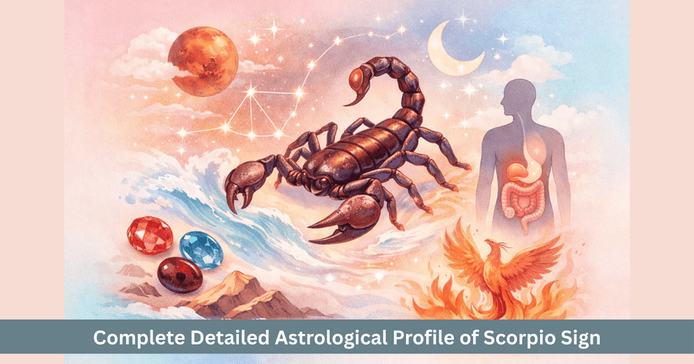 Scorpio Sign Detailed Guide Ruler Mars Nakshatras Gemstone Red Coral Moon Debilitated Traits