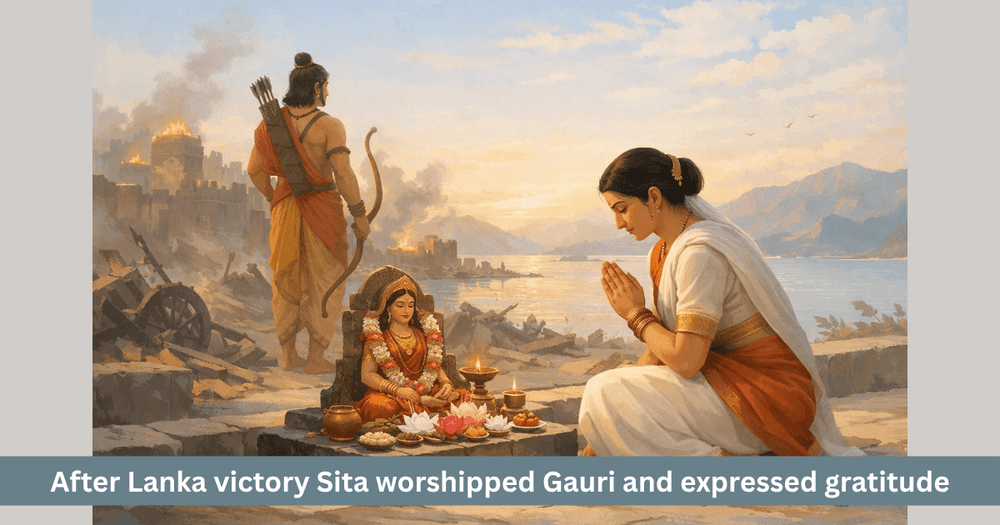 Sita’s Gauri Puja After Lanka Victory