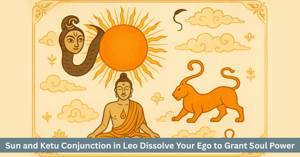 Sun Ketu Conjunction 2025: Ego Purification and Karmic Reset in Leo.