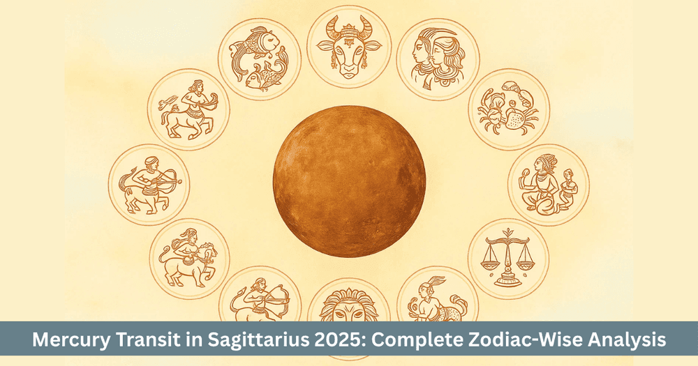 Mercury Transit in Sagittarius 2025  zodiac-wise effects and remedies