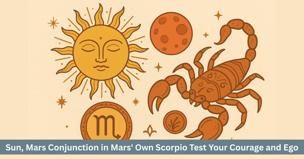 Sun Mars Conjunction 2025: Courage, Leadership and Self-Mastery in Scorpio.