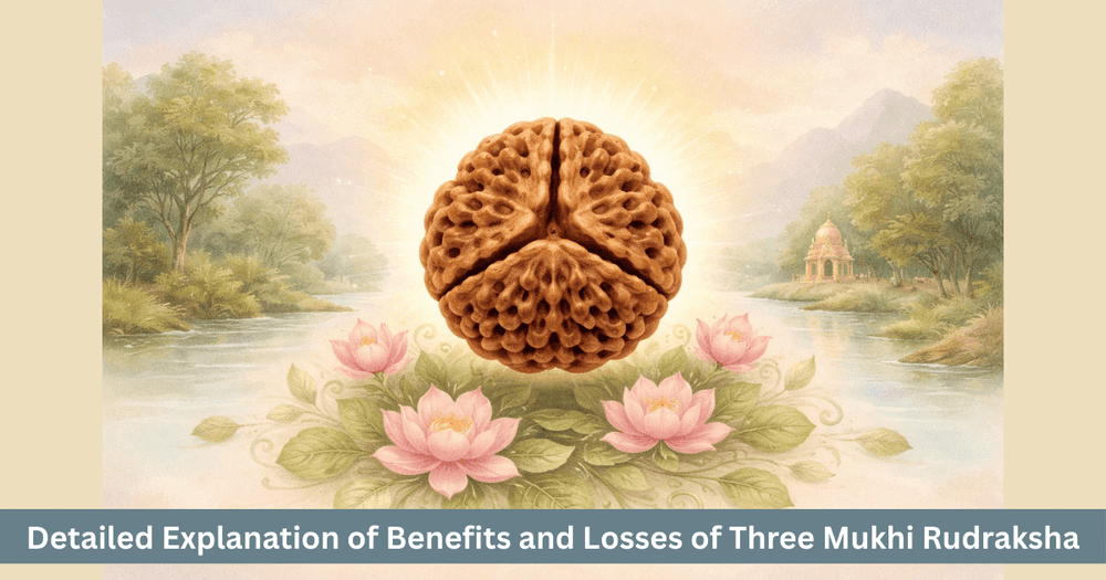 Three Mukhi Rudraksha Benefits Risks and Method