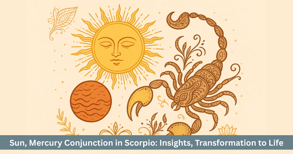 Budhaditya Yoga 2025: Sun Mercury Conjunction in Scorpio. Intense Research and Intuition.