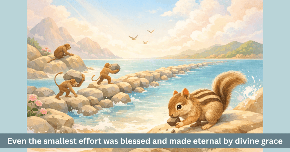 The Squirrel’s Small Effort and Devotion