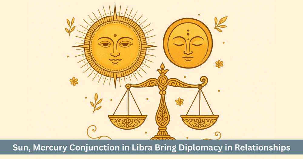 Budh-Aditya Yoga 2025: Sun Mercury Conjunction in Libra. Diplomacy, Partnership and Harmony.