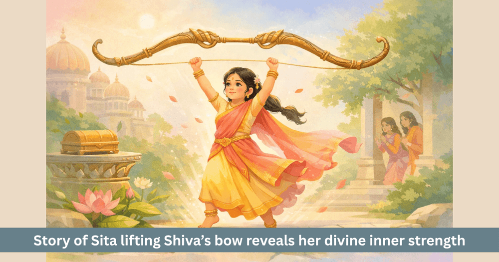 Sita and Shiva’s Bow in Childhood