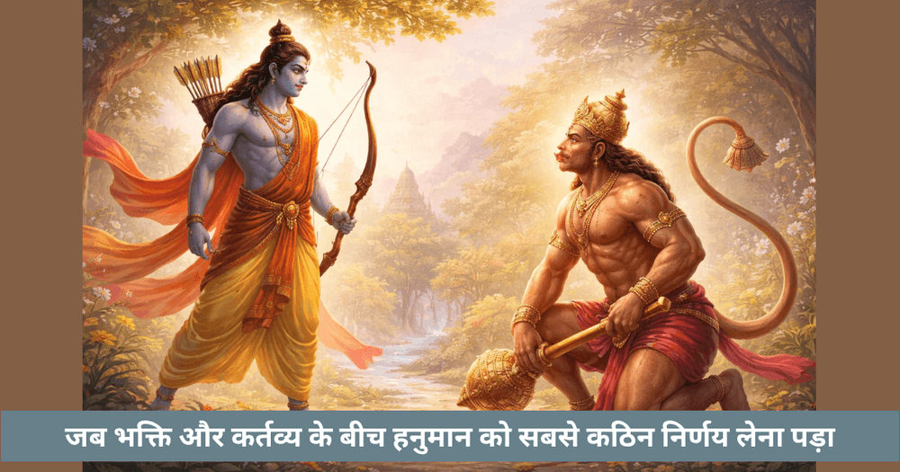 राम और हनुमान की भक्ति की परीक्षा